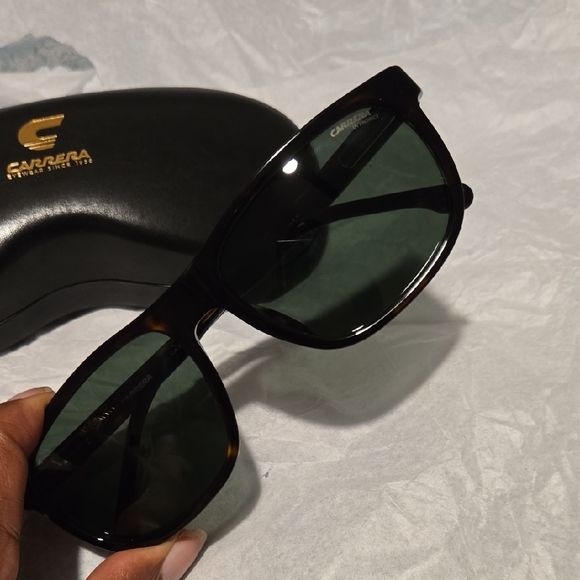 CARRERA C FLEX 08/G/S 0086 QT Sunglasses Havana Frame Green Lenses 58mm - Picture 5 of 8
